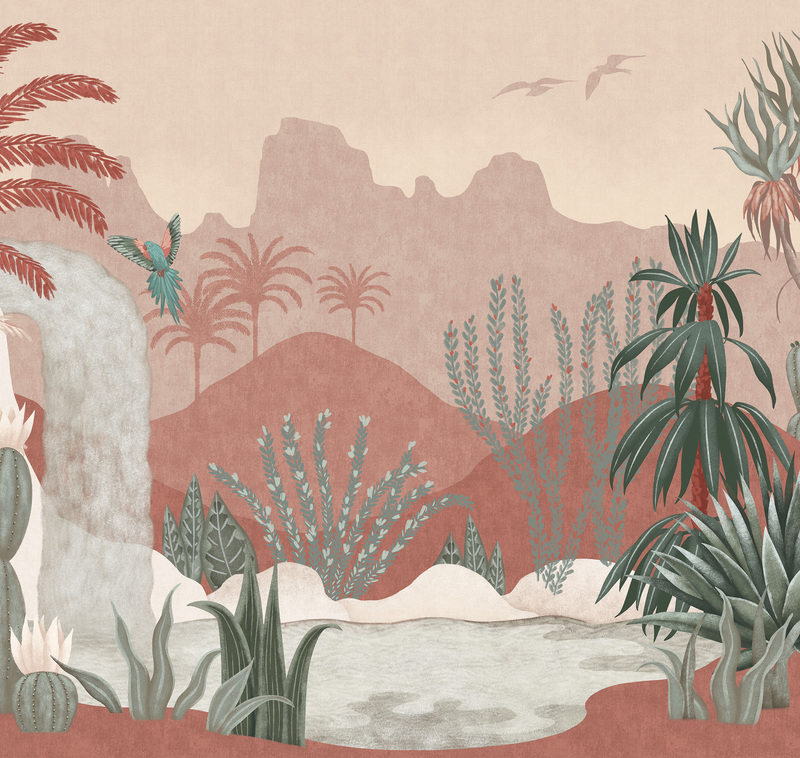 Панно Loymina Пейзаж 2 Сады Клеопатры ART19 007 3×5